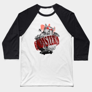 Monster Meow Movie Baseball T-Shirt